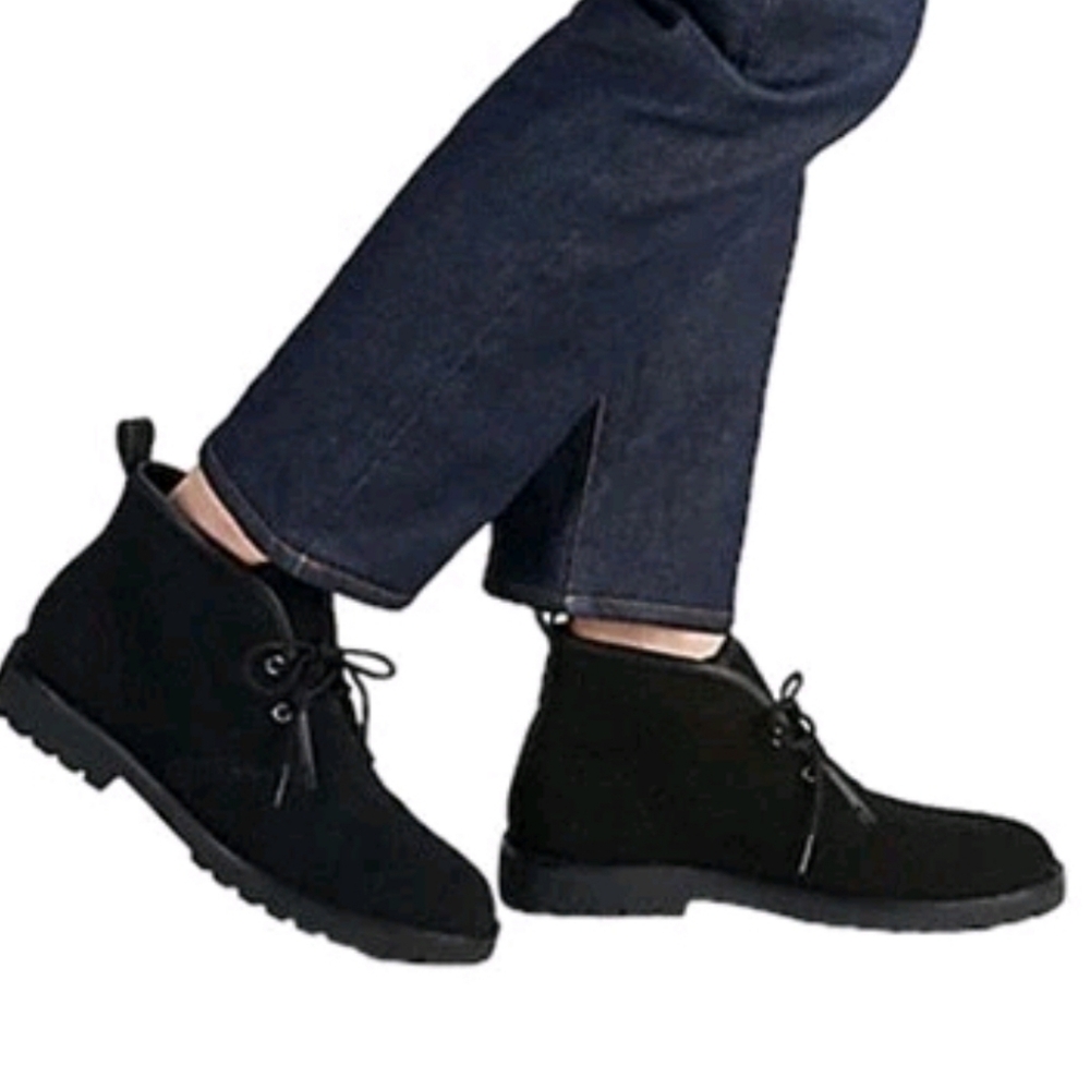 Coach Chukka Black Boots Suede‎ Leather Men’s 110 - Picture 2 of 12